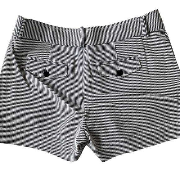 Banana Republic Navy Pinstripe Shorts, Martin Fit, Size 0 - Picture 2 of 5